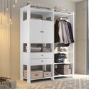 Ver imagem 1 de Guarda Roupa Closet Modulado Toronto Branco - Luapa