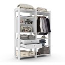 Ver imagem 4 de Guarda Roupa Closet Modulado Toronto Branco - Luapa