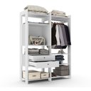 Ver imagem 3 de Guarda Roupa Closet Modulado Toronto Branco - Luapa