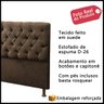 Cabeceira King Size Cama de Casal Box Estofada 1,95m Quarto Suede Sofia:marrom - 2