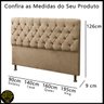 Cabeceira King Size Cama de Casal Box Estofada 1,95m Quarto Suede Sofia:marrom - 8