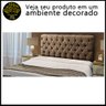 Cabeceira King Size Cama de Casal Box Estofada 1,95m Quarto Suede Sofia:marrom - 4