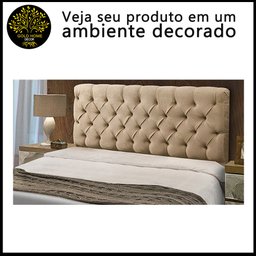 Cabeceira King Size Cama de Casal Box Estofada 1,95m Quarto Suede Sofia:marrom - 9