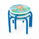 Ver imagem 5 de Banquinho Infantil Cadeira Estudo Quarto Lanche Banco Crianca Reforcada Azul