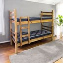 Ver imagem 1 de Beliche Solteiro Madeira Maciça 78cm | Cor Imbuia | Compacta e Resistente