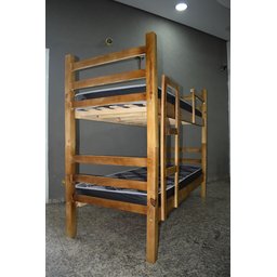 Beliche Solteiro Madeira Maciça 78cm | Cor Imbuia | Compacta e Resistente - 3