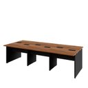 Ver imagem 6 de Mesa de Trabalho Escritório para 6 Pessoas 2,70m Nogal F5