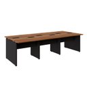 Ver imagem 2 de Mesa de Trabalho Escritório para 6 Pessoas 2,70m Nogal F5