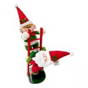Ver imagem 1 de Decoração Enfeite de Natal Papai Noel e Elfo na Escada 50cm