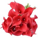 Ver imagem 4 de Kit com 9 Flores Copos de Leite Vermelho Toque Real Buque