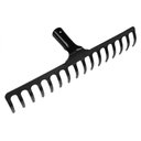 Ver imagem 1 de Ancinho Curvo Leve com 16 Dentes Tramontina em Aço sem Cabo