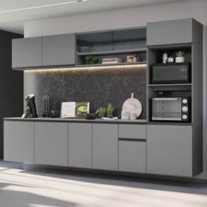 Armário de Cozinha Completa 300cm Suspenso Nice Madesa 03