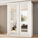 Ver imagem 1 de Guarda Roupa Solteiro 2 Portas Darvi Prime Carraro Ripado Branco