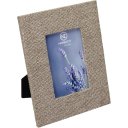 Ver imagem 1 de Porta Retratos 10x15 Home&co Chenile 24x19cm Bege Painel Quadro para Fotos
