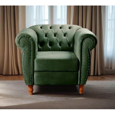 Sofá Nobreza Poltrona Chesterfield Vintage Retrô Clássico