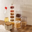 Ver mais imagens de Saleiro em Cerâmica Tradicional Tampa Bambu e Colher 10,5cm