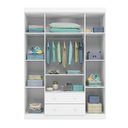 Ver imagem 5 de Jogo de Quarto Infantil Elisa Branco Guarda Roupa e Cômoda 100% MDF - Phoenix Baby