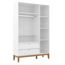 Ver imagem 5 de Berço Americano e Guarda Roupa Unique 3 Portas Branco Soft Eco Wood com Colchão Ortobom - Matic