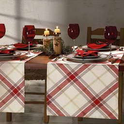 Kit Caminho de Mesa Natal Celebra com 2 peças Dohler - Natal 99 - 1