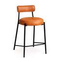 Ver imagem 5 de Banqueta Cozinha Alta com Encosto Industrial Preto Kit 3 Londres Pu Whisky D03 - D’Rossi