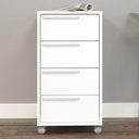 Ver imagem 1 de Gaveteiro Exclusive 4 Gavetas com Rodízios Branco - Panorama Móveis