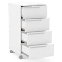 Ver imagem 2 de Gaveteiro Exclusive 4 Gavetas com Rodízios Branco - Panorama Móveis