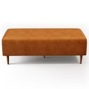 Ver imagem 3 de Puff Decorativo Sala de Estar Bali W01 Pés Palito 120x50 Cm Couríssimo Canela - Lyam Decor