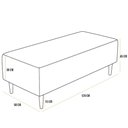 Ver imagem 5 de Puff Decorativo Sala de Estar Bali W01 Pés Palito 120x50 Cm Couríssimo Canela - Lyam Decor