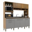 Ver imagem 4 de Cozinha 7 Portas e 1 Gaveta CO1516 Ipe Griseo Decibal Ipê|Griseo