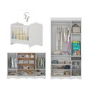 Ver imagem 5 de Quarto Bebê Completo Berço 3 em 1/Guarda-Roupa 3 Portas/Cômoda 4 Gavetas Vicente Multimóveis
