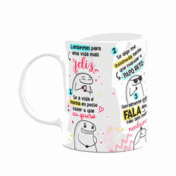 Caneca Divertida Flork - Lembretes para Uma Vida Feliz - 1