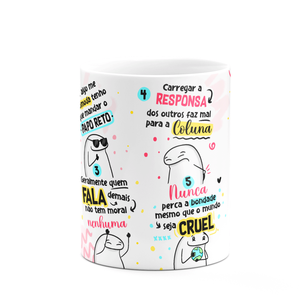 Caneca Divertida Flork - Lembretes para Uma Vida Feliz - 3