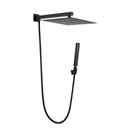 Ver imagem 1 de Kit Ducha Chuveiro Gás Solar 20 X 20 Slim com Desviador - Quadrada - Black Preto