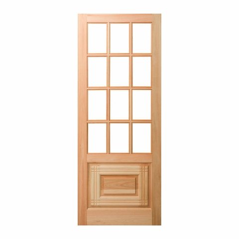 Folha de Porta Maciça em Eucalipto Acabamento Natural 210x80cm PM11 Oriental Cruzeiro Portas