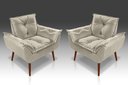 Ver imagem 1 de Kit 2 Poltronas Decorativa Opala Suede Bege