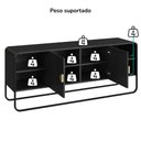 Ver imagem 5 de Rack Bancada Organica Tv 55 Pol 150 Cm 28070 Nero Preto Artesano