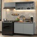 Ver imagem 1 de Armário de Cozinha Compacta Suspenso 200cm Nice Madesa 08 Cinza