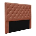 Ver imagem 1 de Cabeceira Estofada Queen Size Tàzio G63 MDF Veludo Cobre Gran Belo 160cm