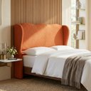 Ver imagem 6 de Cabeceira Cama Box Queen Size 160cm Aurora Orgânica Estofada Boucle com Sapatas Plásticas Linha Prem