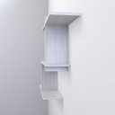 Ver imagem 4 de Nicho Decorativo Estilo 90 X 9 X 45cm Nb 90459