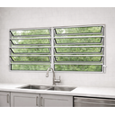 Ver imagem 1 de Vitro Basculante 2 Seções 100x150 Alumínio Branco Vidro Liso