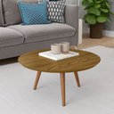 Ver imagem 2 de Mesa de Centro Redonda Pés Madeira Luna 670 Cumarú - Patrimar