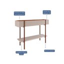 Ver imagem 4 de Buffet para Sala de Jantar 1 Prateleira Mdf Aplique 3d Lira Cimol Off White/cinamomo