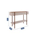 Ver imagem 3 de Buffet para Sala de Jantar 1 Prateleira Mdf Aplique 3d Lira Cimol Off White/cinamomo