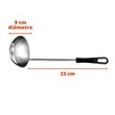 Ver imagem 2 de Kit Concha Pequena Feijão + Escumadeira Arroz 9cm Cabo 23cm