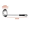 Kit Concha Pequena Feijão + Escumadeira Arroz 9cm Cabo 23cm - 2