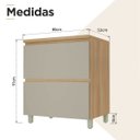 Ver imagem 3 de Balcão 1 Porta Basculante 1 Gaveta Nesher Rainha 80cm MDF