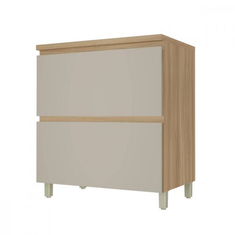Balcão 1 Porta Basculante 1 Gaveta Nesher Rainha 80cm MDF