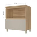 Ver imagem 4 de Balcão 1 Porta Basculante 1 Gaveta Nesher Rainha 80cm MDF