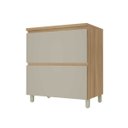 Ver imagem 2 de Balcão 1 Porta Basculante 1 Gaveta Nesher Rainha 80cm MDF